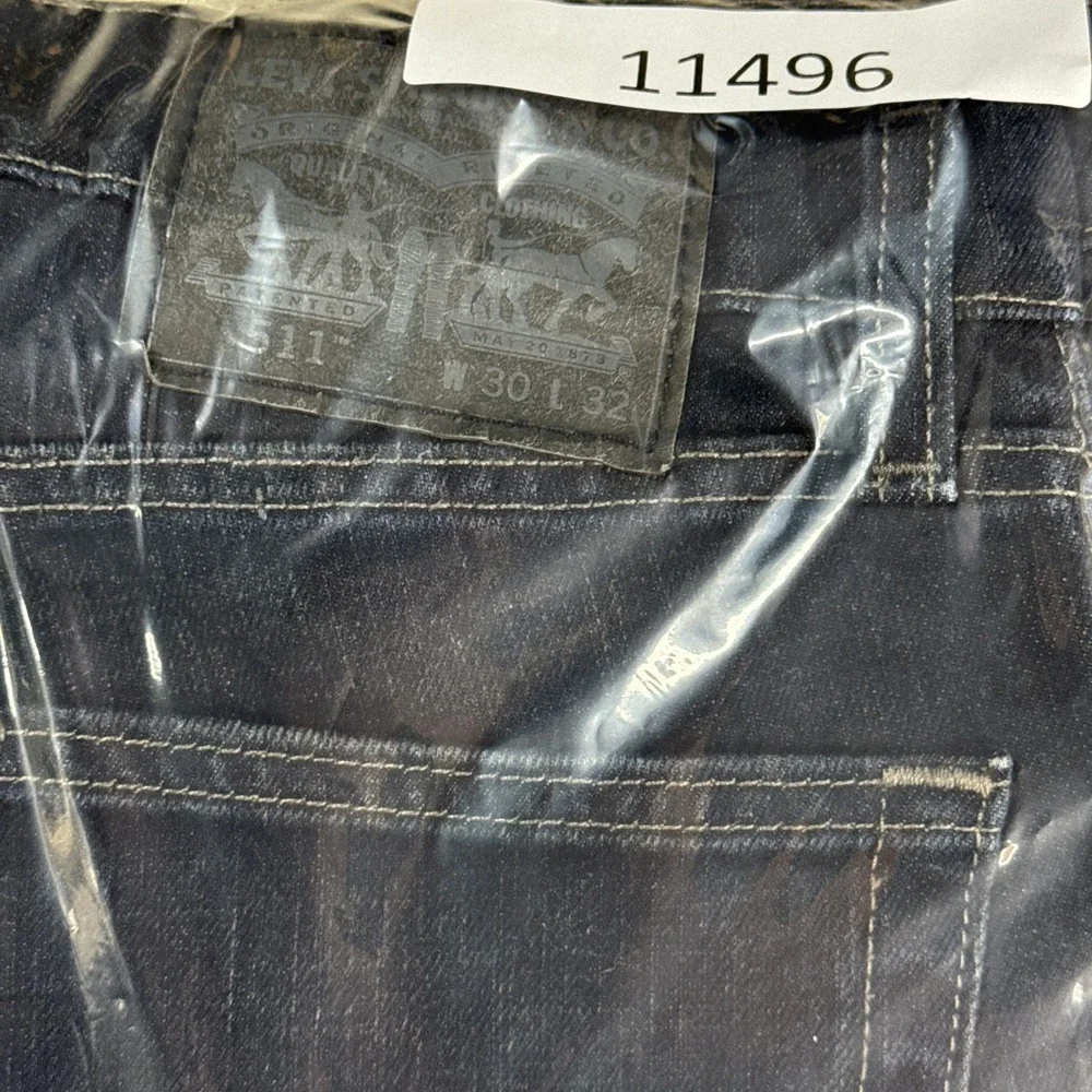 Levi's 511 Jeans Men's 30x32 Dark Wash Blue Slim Fit Denim Stretch Pants